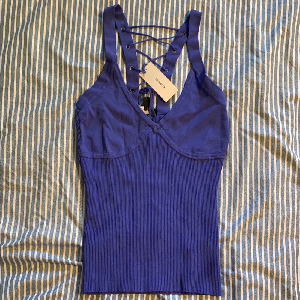 Bebe ribbed tank
